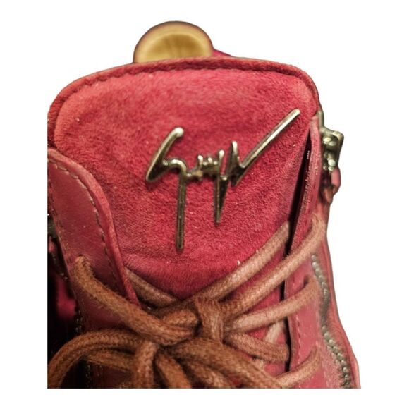 GIUSEPPE ZANOTTI Suede &‎ Leather Sneakers - Size 37 1/2 - Picture 7 of 10